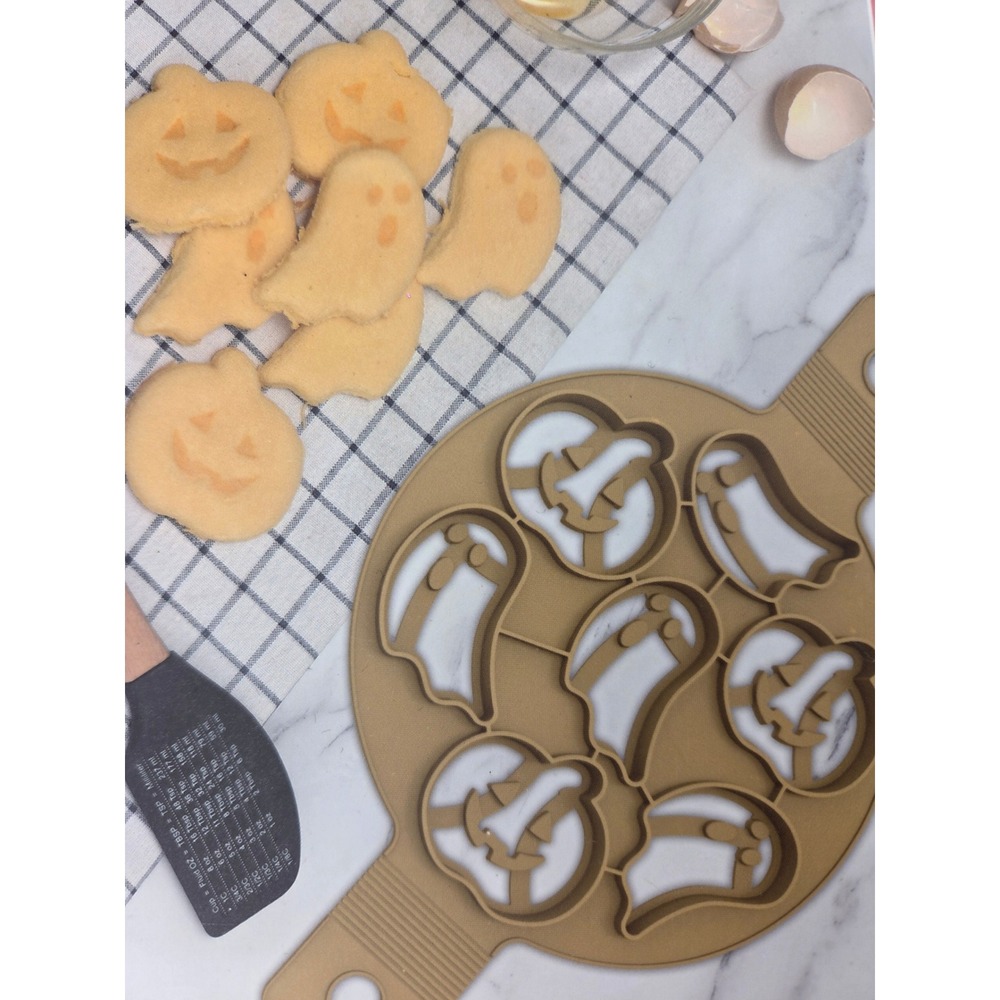 Halloween Ghost and Pumpkin Pancake Silicone Mold